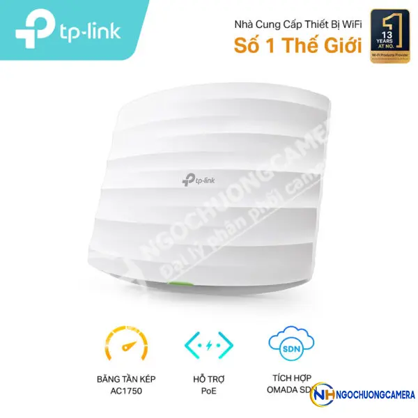 Bộ phát Wi-Fi Gắn Trần Gigabit AC1750 MU-MIMO TP-LINK TL-EAP245
