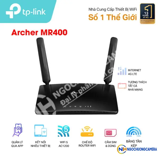 Bộ phát Wifi di động 4G TP-Link Archer MR400