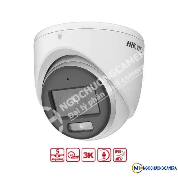 Camera HDTVI có màu ban đêm 5MP HIKVISION DS-2CE72KF0T-FS