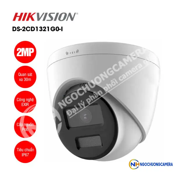 Camera IP 2MP bán cầu HIKVISION DS-2CD1321G0-I