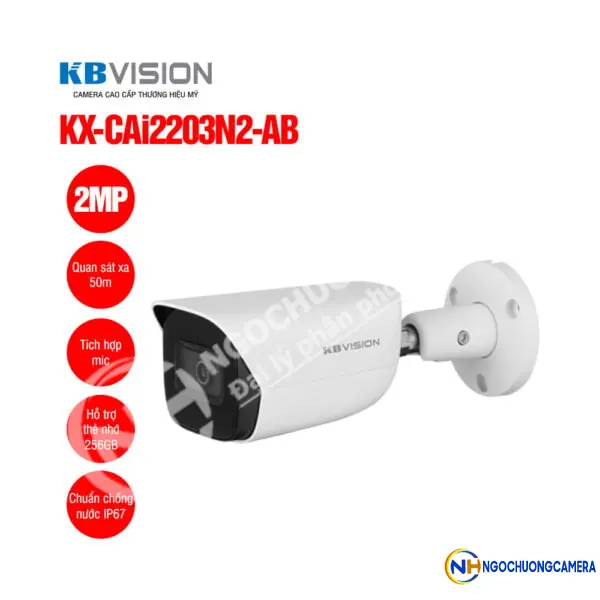 Camera IP 2MP KBVISION KX-CAi2203N2-AB