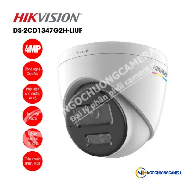 Camera IP 4MP bán cầu HIKVISION DS-2CD1347G2H-LIUF