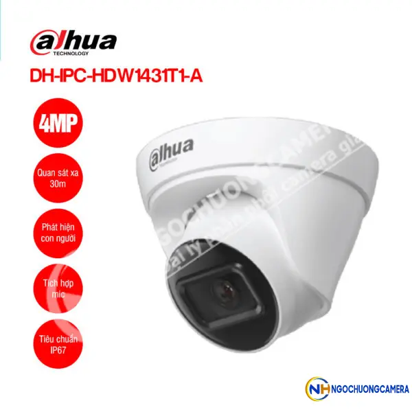 Camera IP 4MP DAHUA DH-IPC-HDW1431T1-A