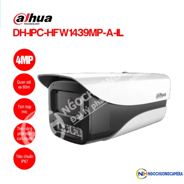 Camera IP 4MP DAHUA DH-IPC-HFW1439MP-A-IL
