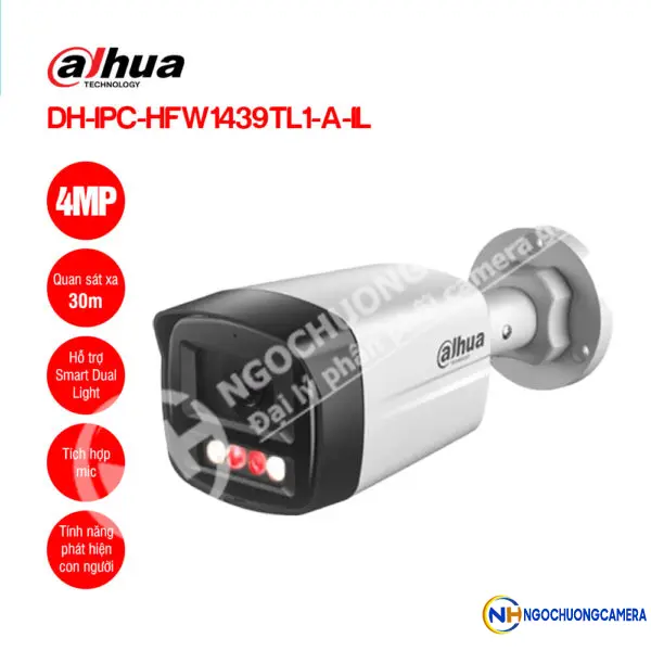 Camera IP 4MP DAHUA DH-IPC-HFW1439TL1-A-IL