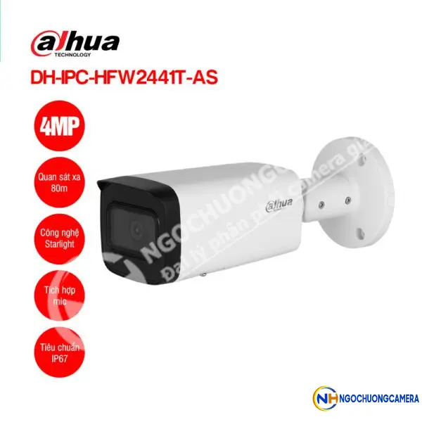 Camera IP 4MP DAHUA DH-IPC-HFW2441T-AS