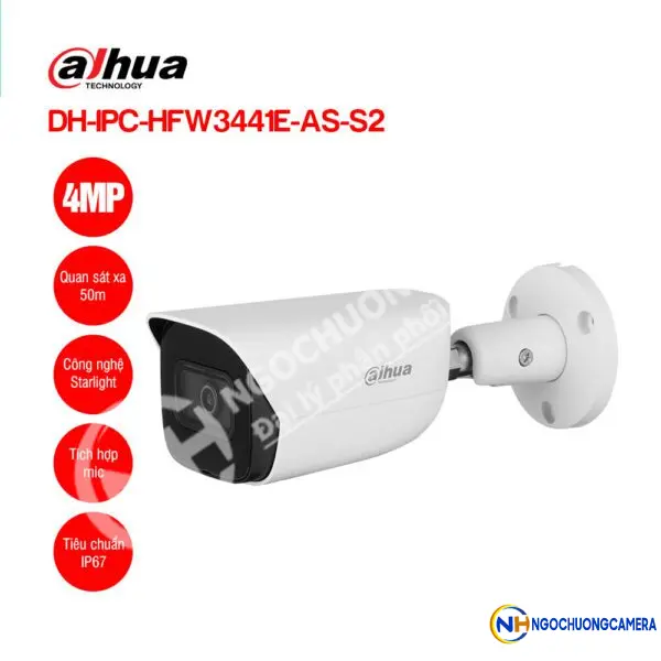 Camera IP 4MP DAHUA DH-IPC-HFW3441E-AS-S2
