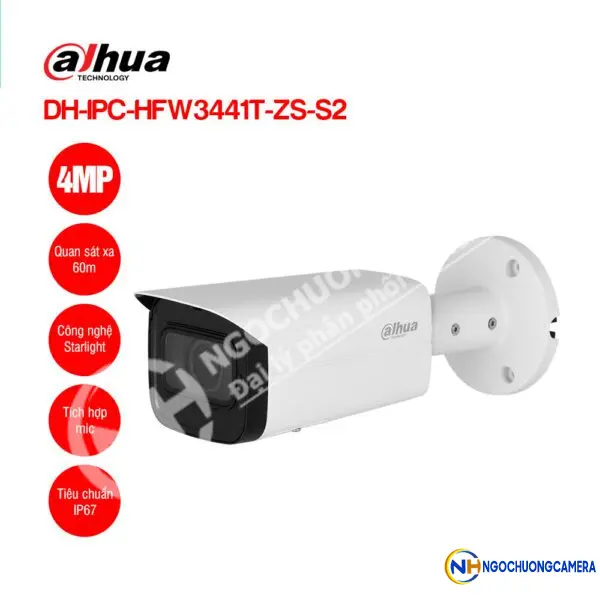 Camera IP 4MP DAHUA DH-IPC-HFW3441T-ZS-S2