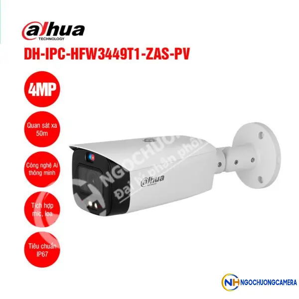 Camera IP 4MP DAHUA DH-IPC-HFW3449T1-ZAS-PV