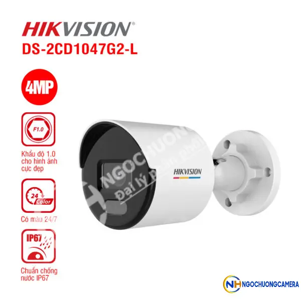 Camera IP 4MP HIKVISION DS-2CD1047G2-L