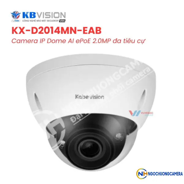 Camera IP AI ePoE 2MP KBVISION KX-D2014MN-EAB