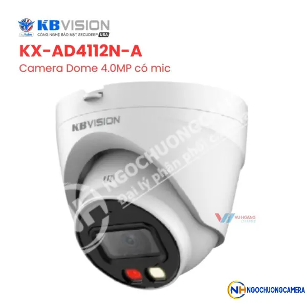 Camera IP Dome 4MP KBVISION KX-AD4112N-A