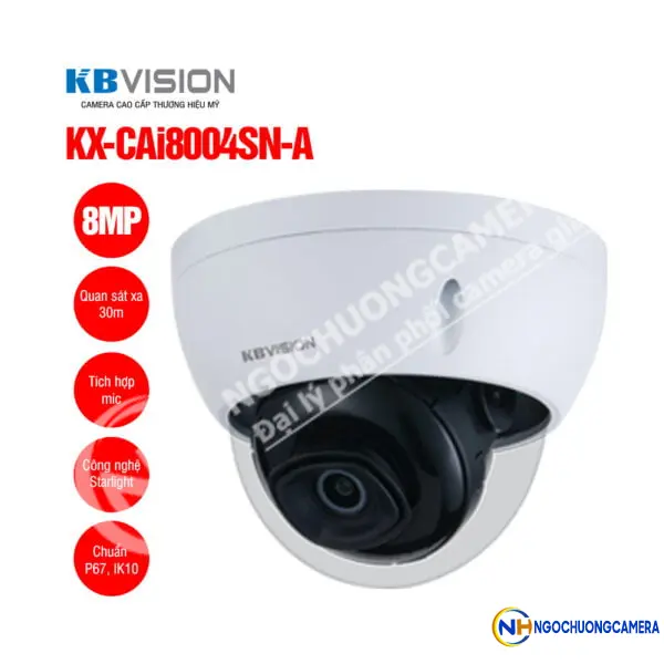 Camera IP Dome 8MP KBVISION KX-CAi8004SN-A