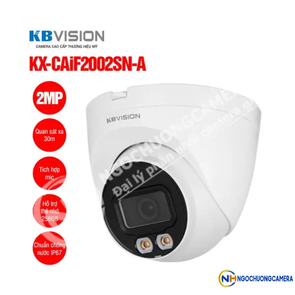 Camera IP Full color 2MP KBVISION KX-CAiF2002SN-A