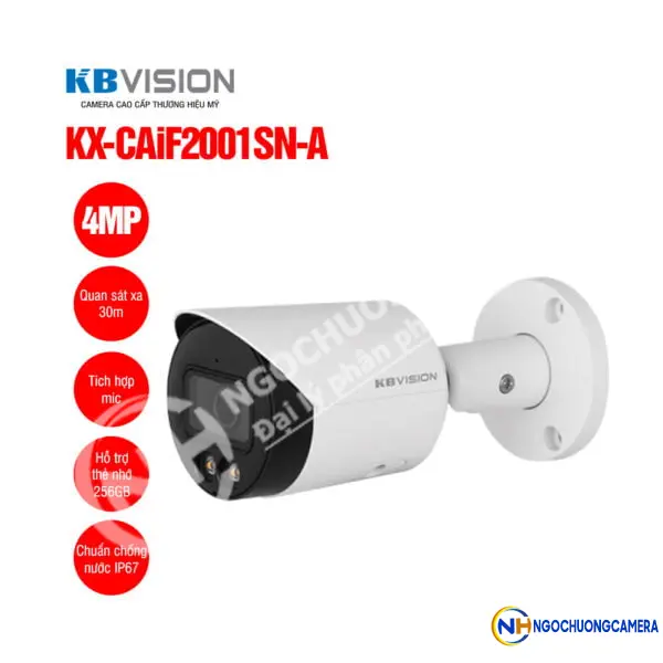 Camera IP Full Color 4MP KBVISION KX-CAiF4001SN-A