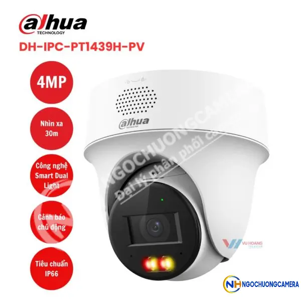 Camera IP PT 4MP DAHUA DH-IPC-PT1439H-PV