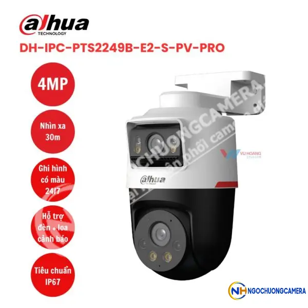 Camera IP PT 4MP DAHUA DH-IPC-PTS2249B-E2-S-PV-PRO