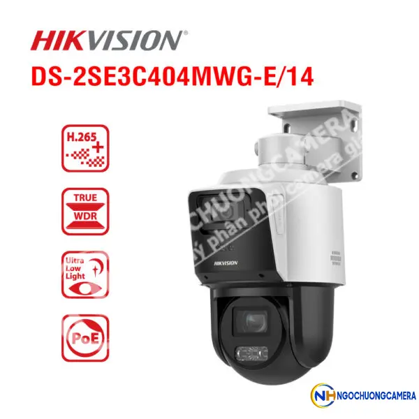 Camera IP PTZ 4MP Hikvision DS-2SE3C404MWG-E/14