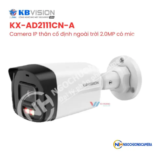 Camera IP thân 2MP KBVISION KX-AD2111CN-A