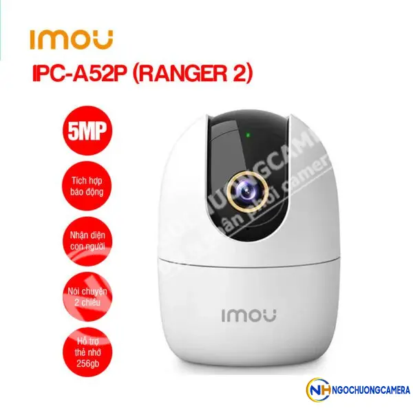 Camera Wifi 360 độ IMOU IPC-A52P (Ranger 2 5MP)