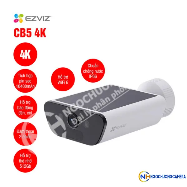 Camera Wifi dùng pin EZVIZ CB5 4K