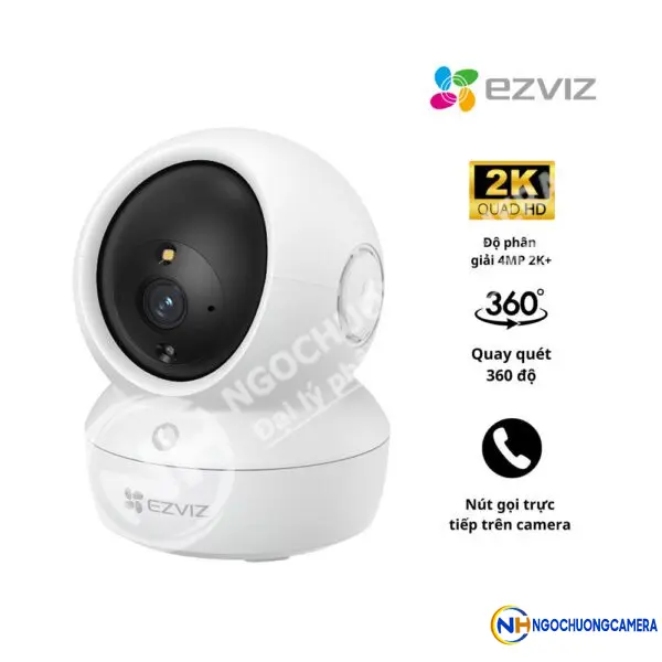 Camera WiFi EZVIZ H6C Pro 2K+ 4MP (Quay quét, gọi qua app)