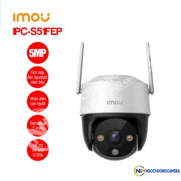 Camera Wifi Full Color IMOU IPC-S51FEP (Cruiser SE+ 5MP)