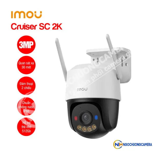 Camera Wifi iMOU Cruiser SC 2K 3MP (IPC-K7FP-3H0WE), quay quét 360 độ