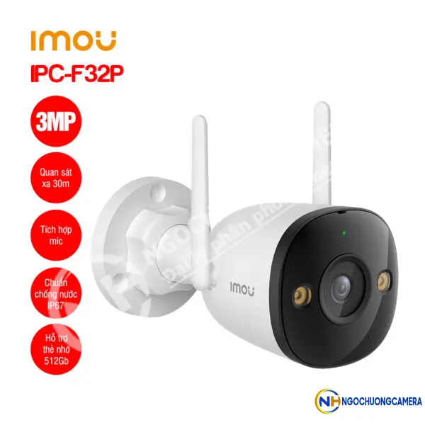 Camera Wifi ngoài trời 3MP IMOU IPC-F32P