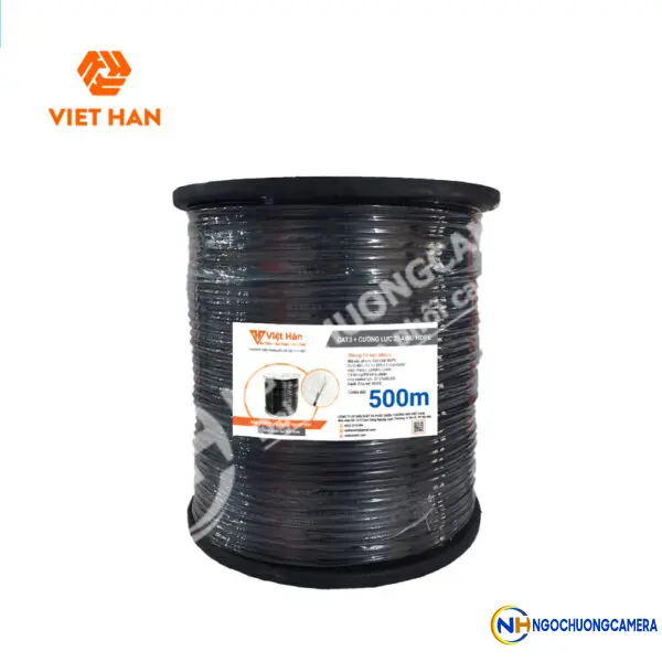 Cáp điện thoại 500m Việt Hàn CAT3 25AWG + Cường lực HDPE