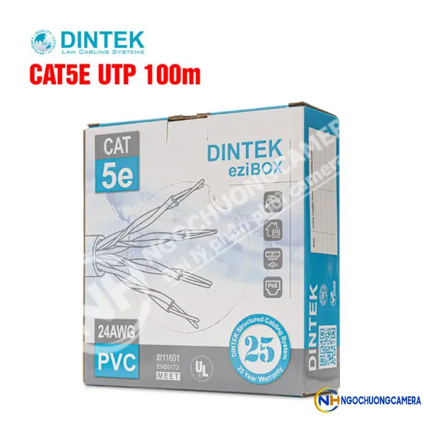 Cáp mạng Dintek CAT.5E UTP 100m (1101-03040)