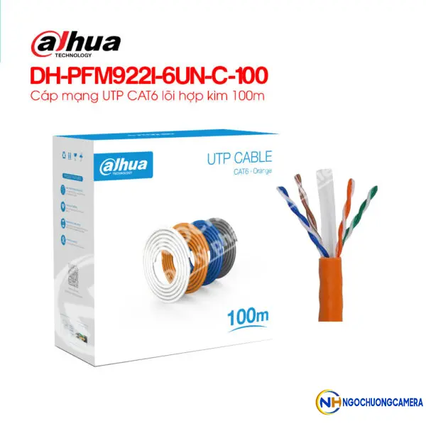Cáp mạng UTP CAT.6 lõi hợp kim 100m DAHUA DH-PFM922I-6UN-C-100