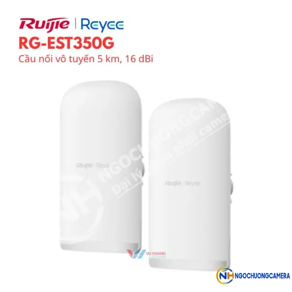 Cầu nối vô tuyến 5 km, 16 dBi Reyee RG-EST350G (1 cặp)
