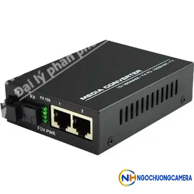 Converter Quang HDtec 2 cổng RJ45 Lan 1G