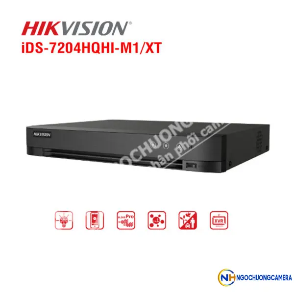 Đầu ghi 4 kênh Turbo ACUSENSE Hikvision iDS-7204HQHI-M1/XT