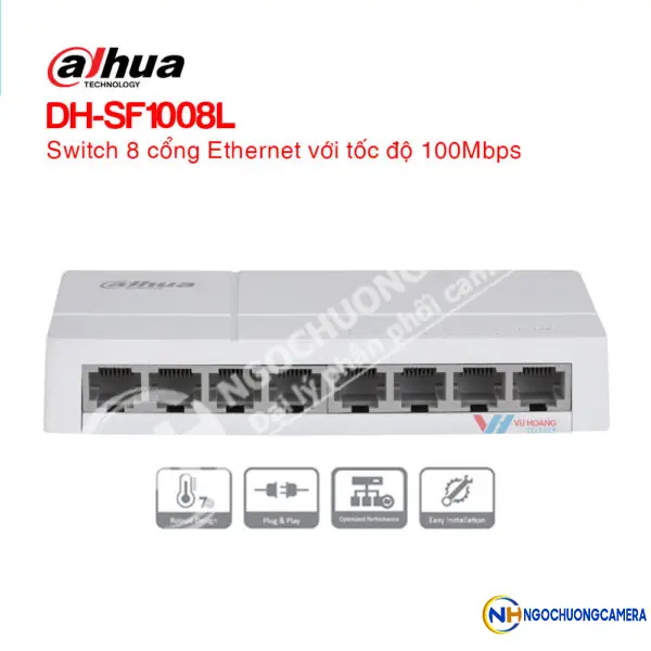 Ethernet Switch 8 cổng DAHUA DH-SF1008L