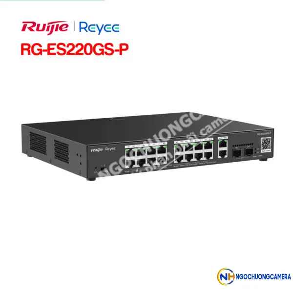 Layer 2 Smart Managed PoE Switch 20 Cổng RUIJIE REEYE RG-ES220GS-P