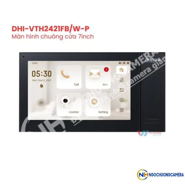 Màn hình chuông cửa 7inch DAHUA DHI-VTH2421FB/W-P