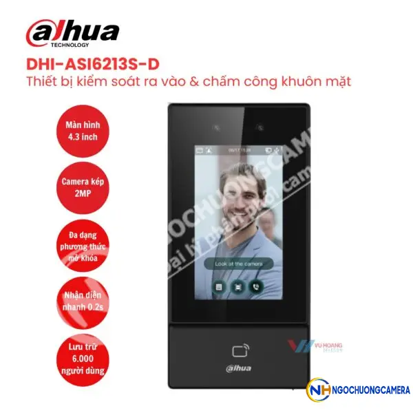 Máy chấm công khuôn mặt DAHUA DHI-ASI6213S-D