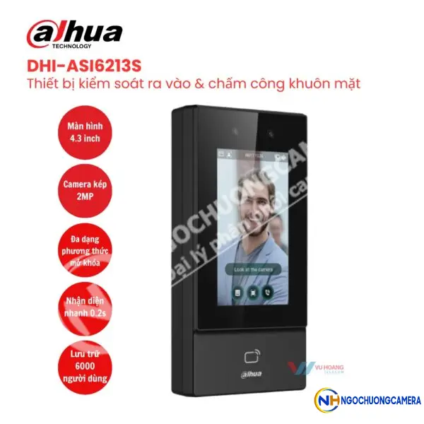 Máy chấm công khuôn mặt Dahua DHI-ASI6213S