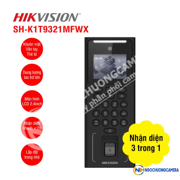 Máy chấm công khuôn mặt HIKVISION SH-K1T9321MFWX