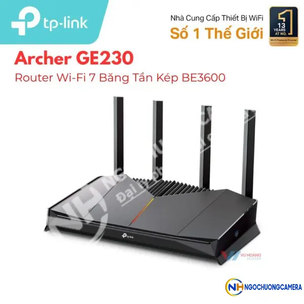 Router Wi-Fi 7 Băng Tần Kép BE3600 TP-LINK Archer GE230