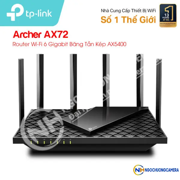 Router WiFi 6 băng tần kép TP-LINK Archer AX72