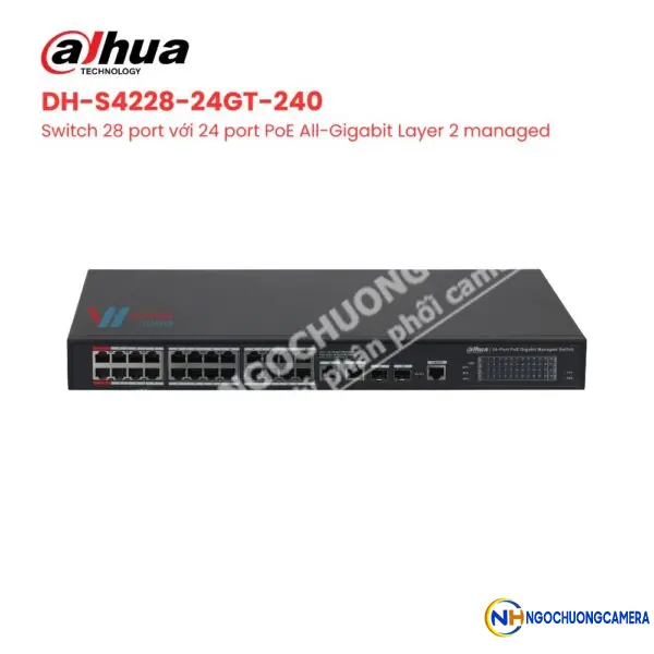 Switch 28 cổng DAHUA DH-S4228-24GT-240