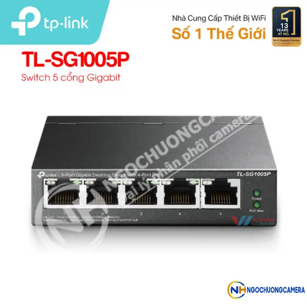 Switch 5 cổng Gigabit TP-LINK TL-SG1005P