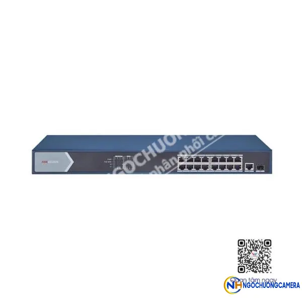 Switch GIGABIT 16 cổng PoE 1000M HIKVISION DS-3E0518P-E/M