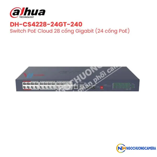 Switch PoE Cloud DAHUA DH-CS4228-24GT-240